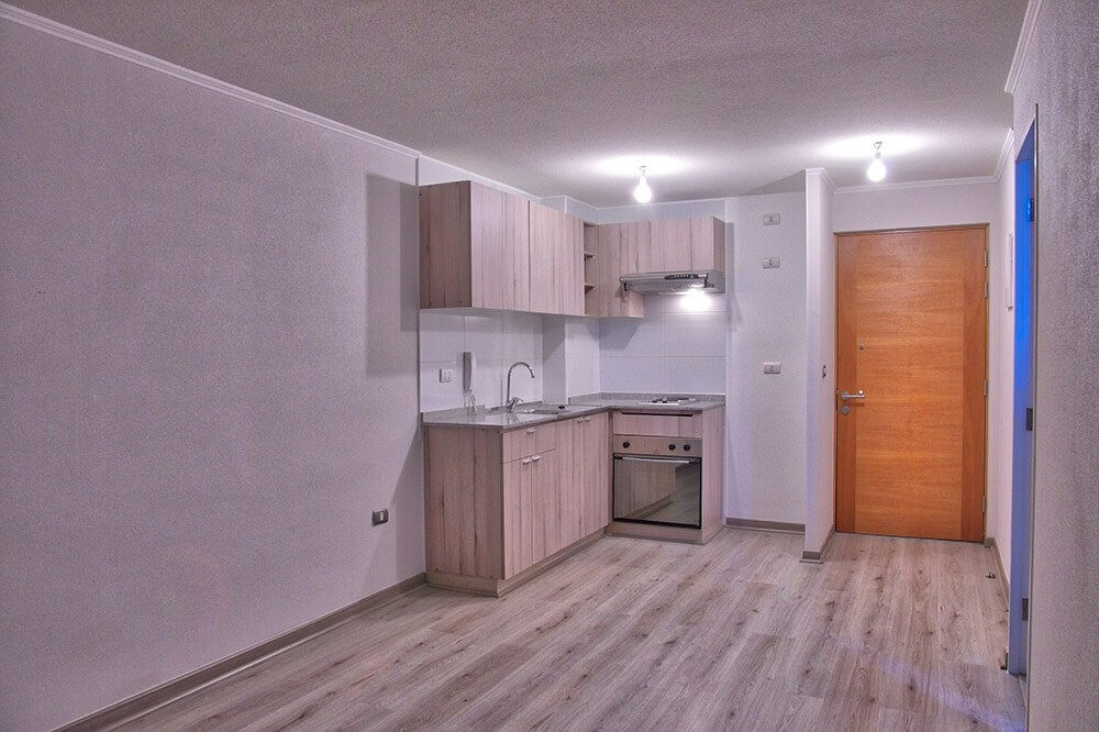 Departamento de 2 dormitorios, nuevo y vacío, en arriendo en Santiago