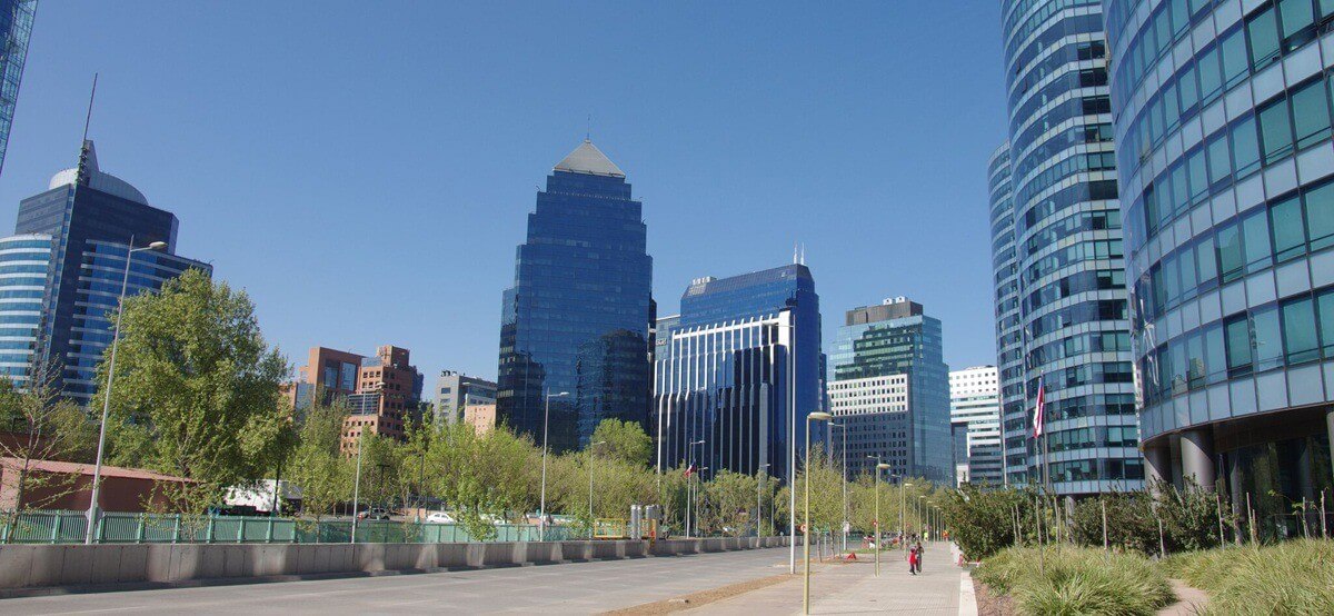 Quartier d'affaires de El Golf à Las Condes, Santiago