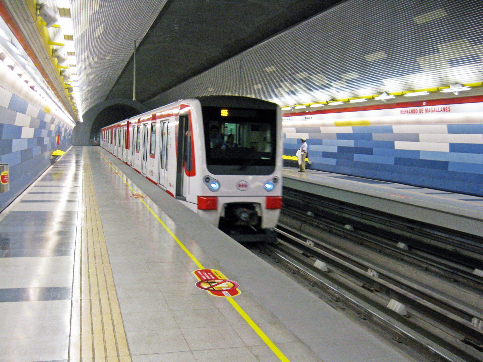Metro en Santiago de Chile