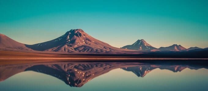 Laguna Lejía in the Altiplano of the Antofagasta region in Chile